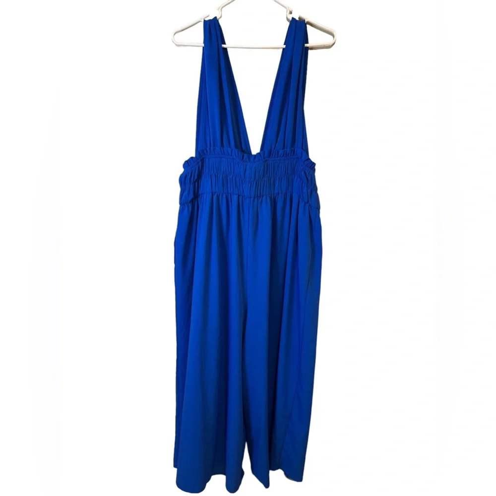 ASOS Cerulean Blue Flowy Jumper 100% Polyester - Picture 2 of 3